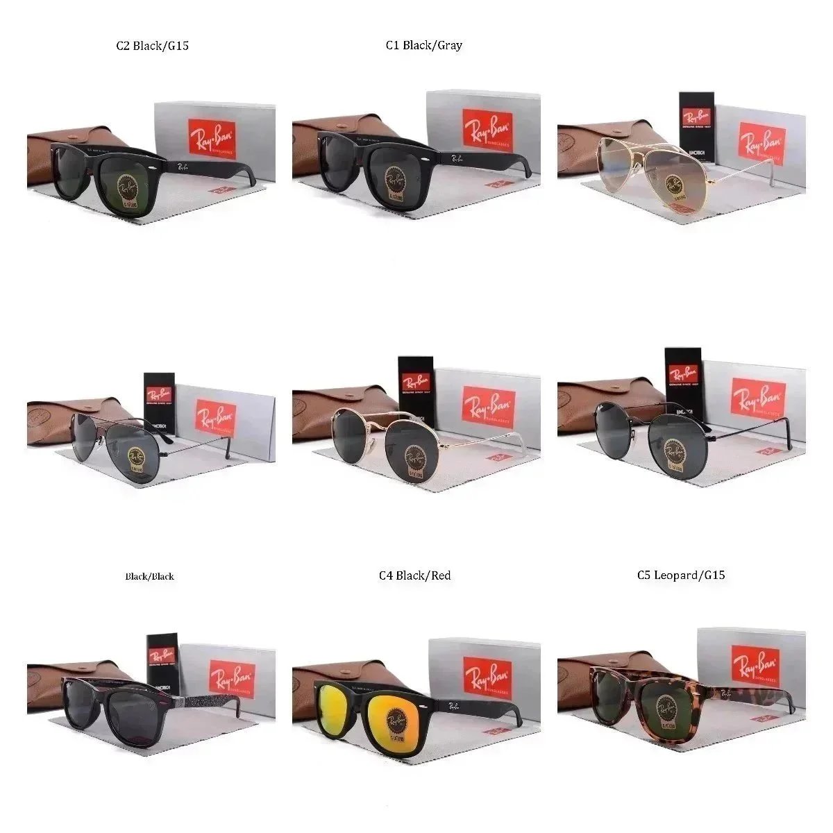 Ray-Ban Black/G15 Sunglasses