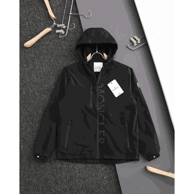 Moncler Black Hooded Jacket