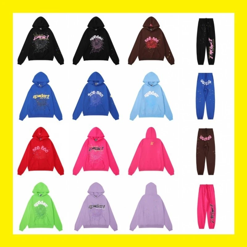 Spider Hoodie and Pants Set in Multiple Colors