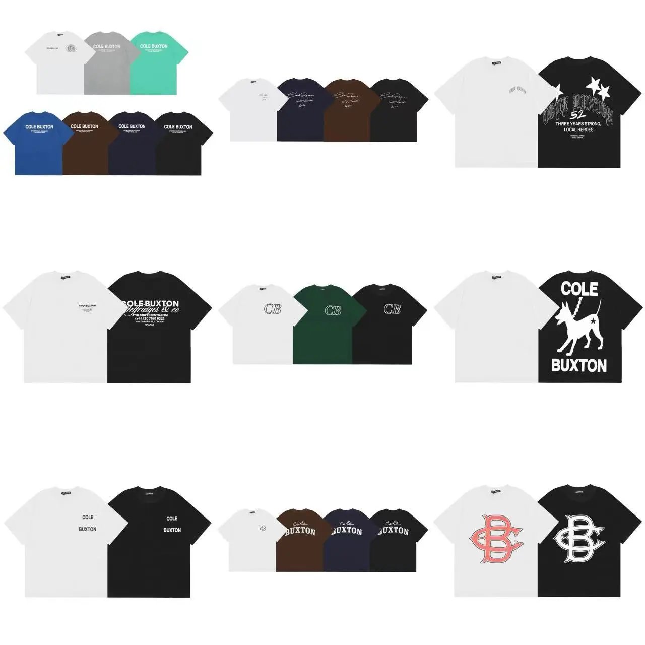 Cole Buxton Black Short Sleeve T-Shirt