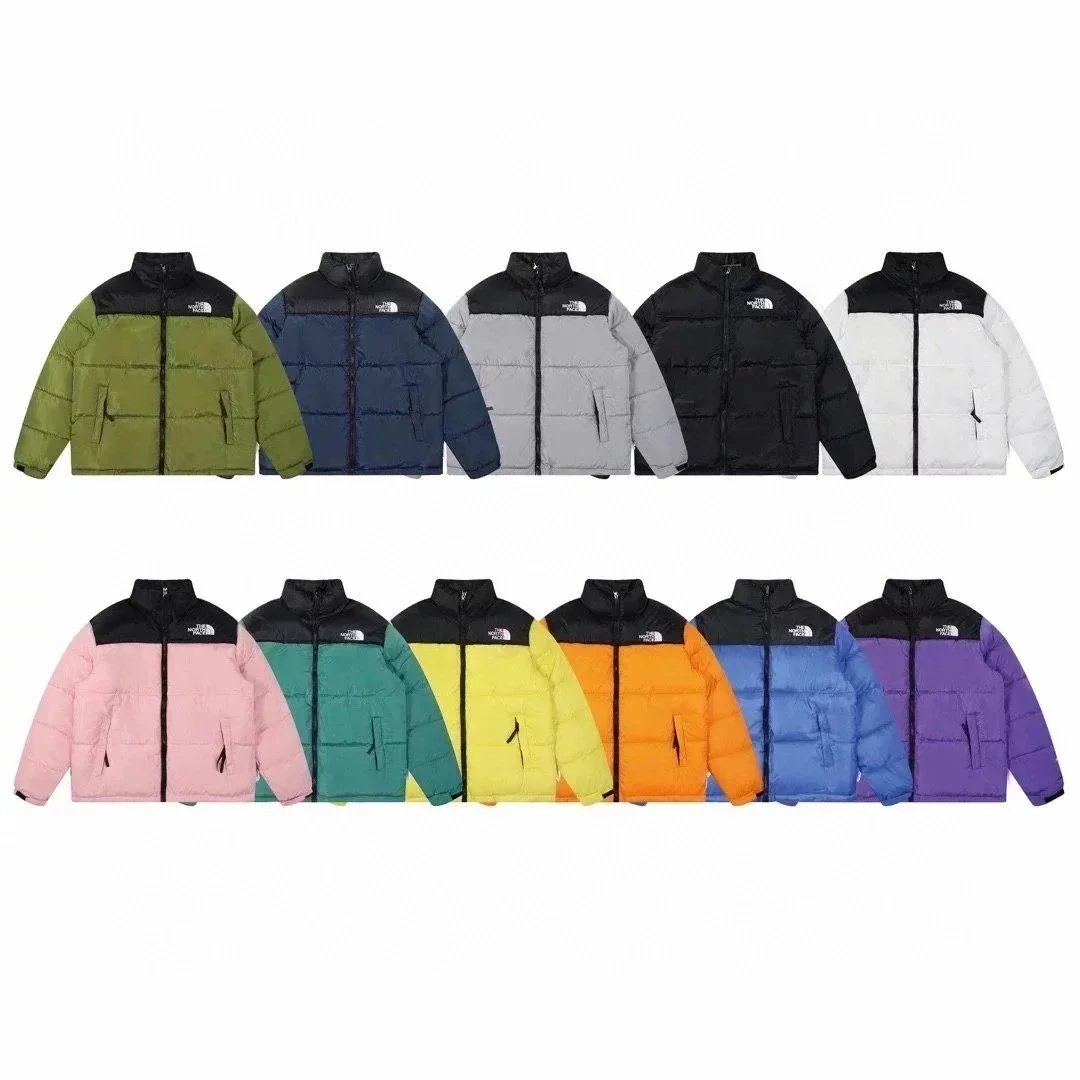 The North Face Black and Color Block Puffer Jacket