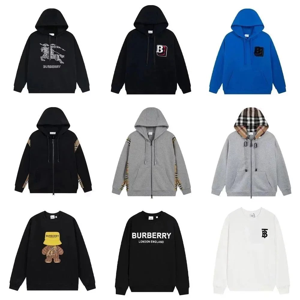 Burberry Black Hoodie with Logo