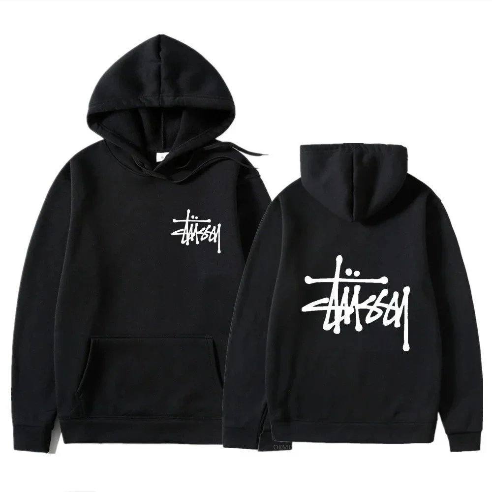Stussy Black Hoodie Sweatshirt