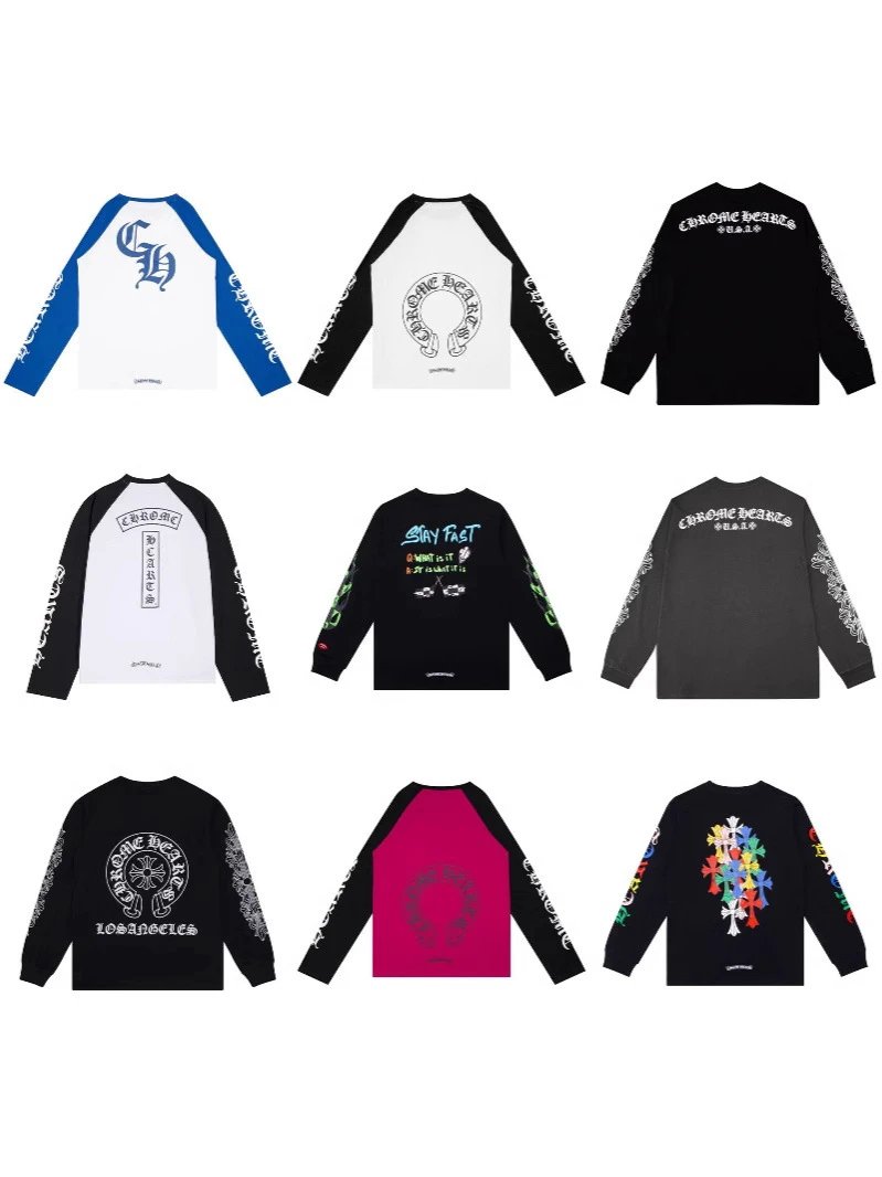 Chrome Hearts Black Long Sleeve T-Shirt