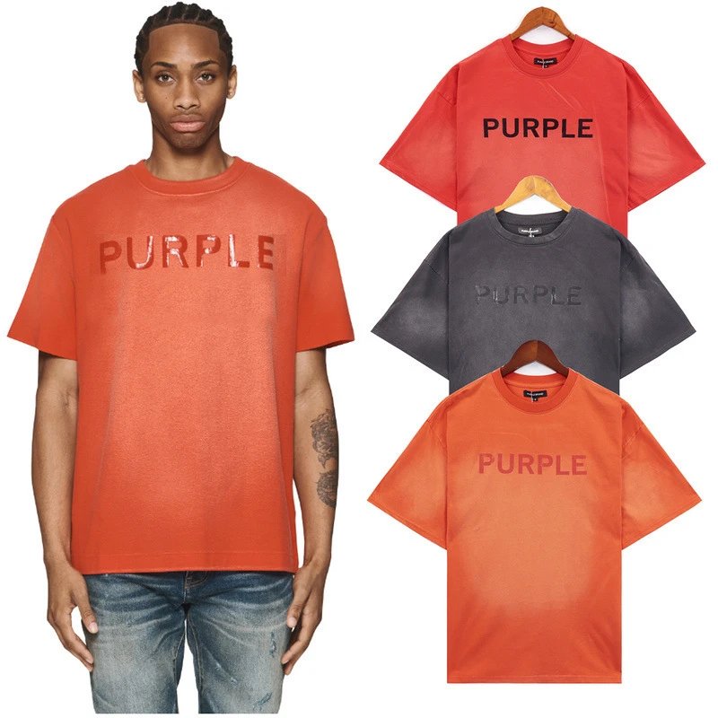 Purple Orange Short Sleeve T-Shirt