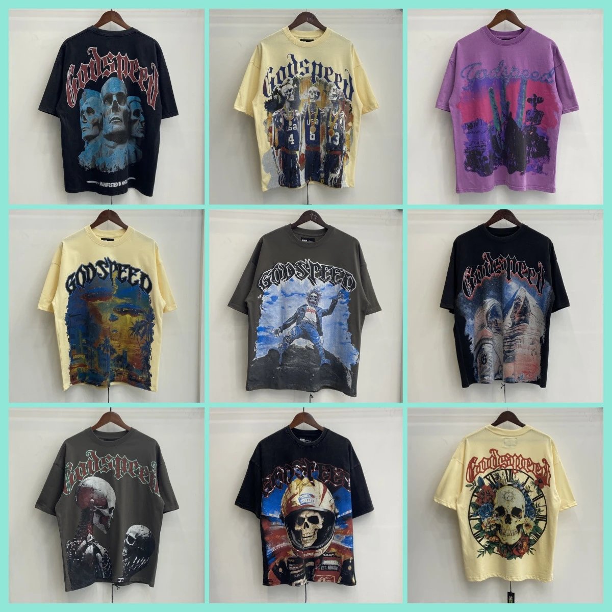 Godspeed Graphic Print Oversized T-Shirt Collection