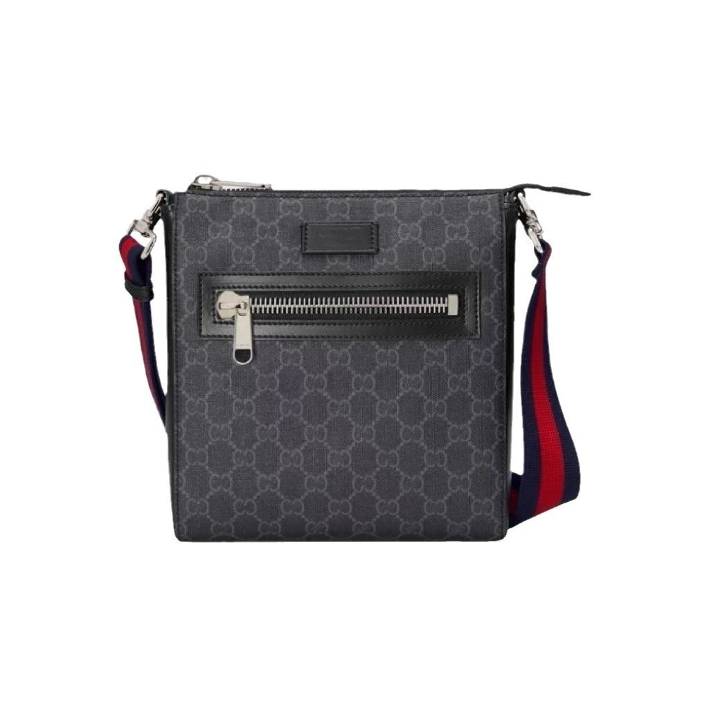 Gucci Black GG Monogram Crossbody Bag