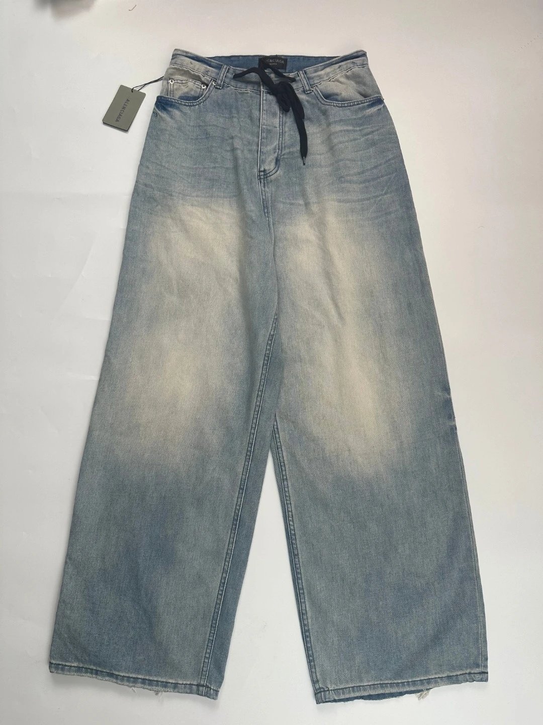 AllSaints Light Blue Wide Leg Jeans