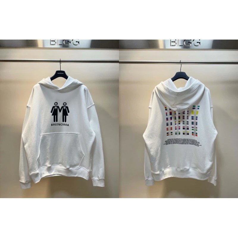 Balenciaga White Hoodie