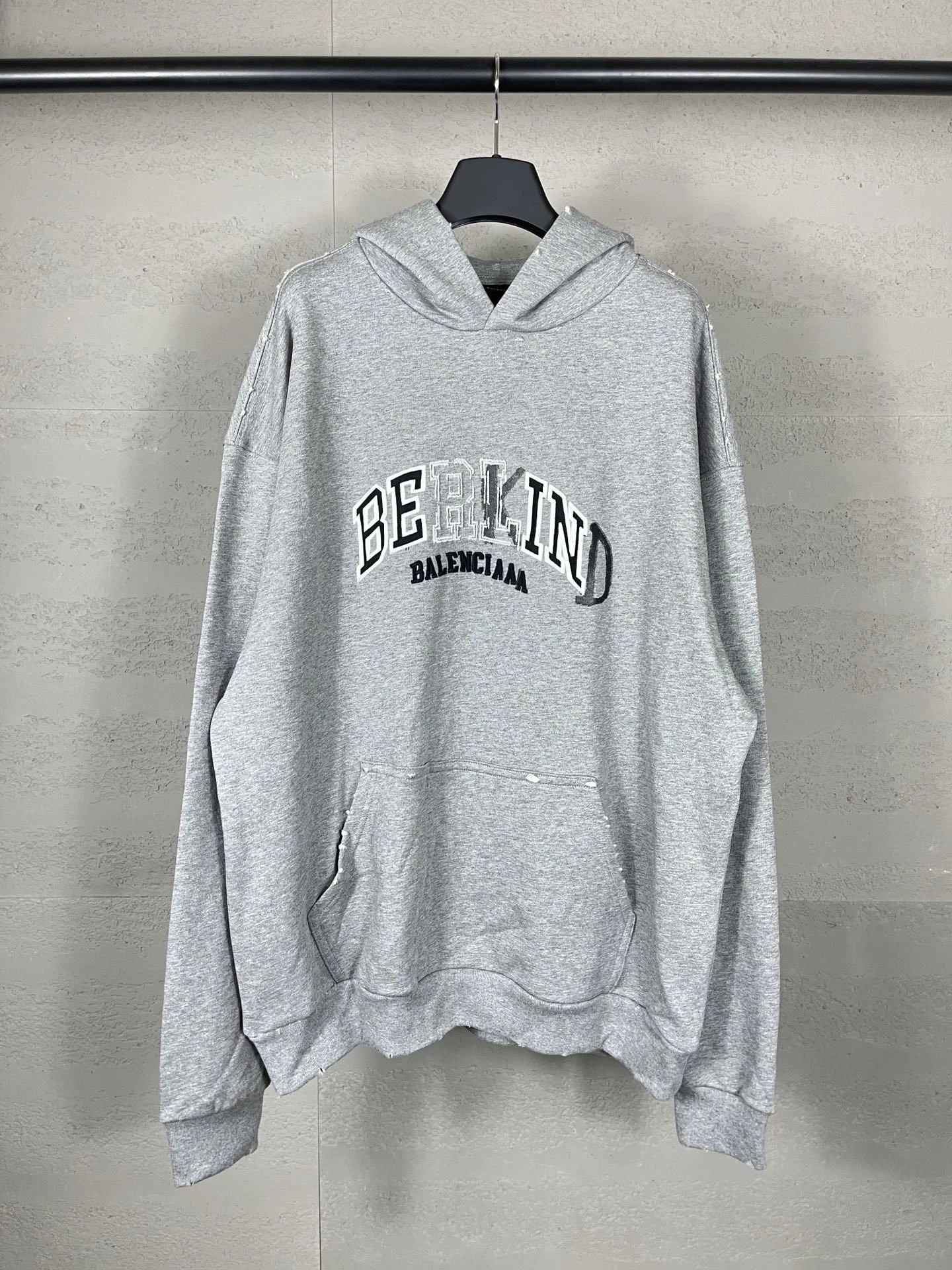Balenciaga Grey Oversized Hoodie