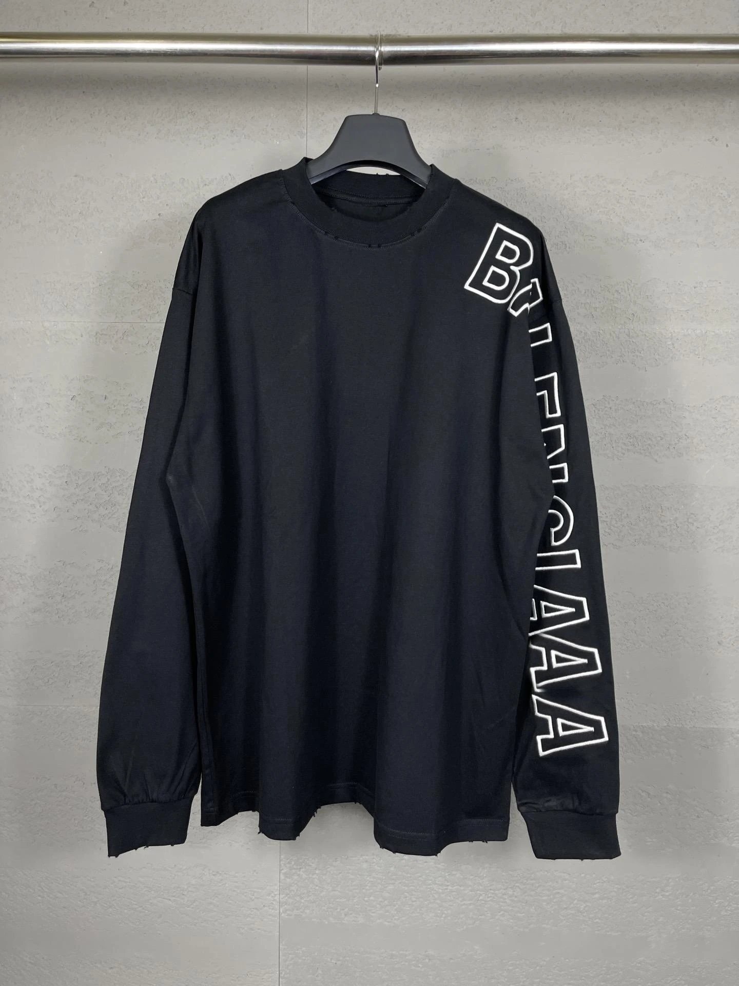 Balenciaga Black Long Sleeve T-Shirt