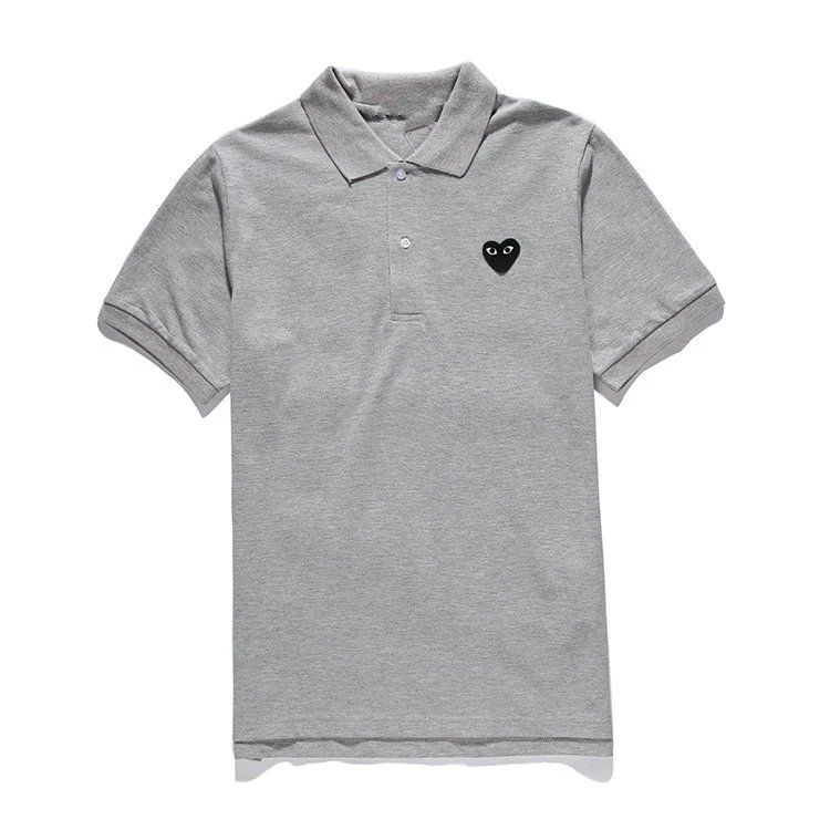 Comme des Garçons Play Grey Polo Shirt