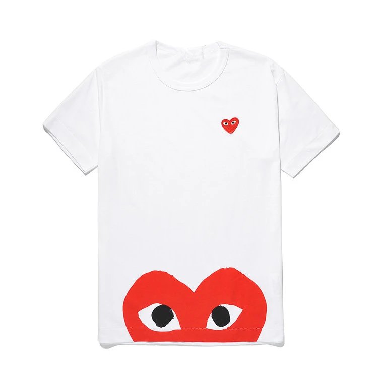 Comme des Garçons White Heart T-Shirt