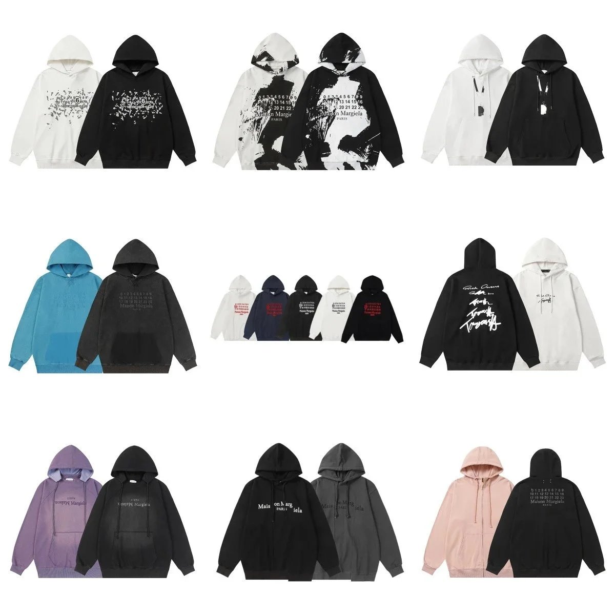 Maison Margiela Hooded Sweatshirt in Various Colors