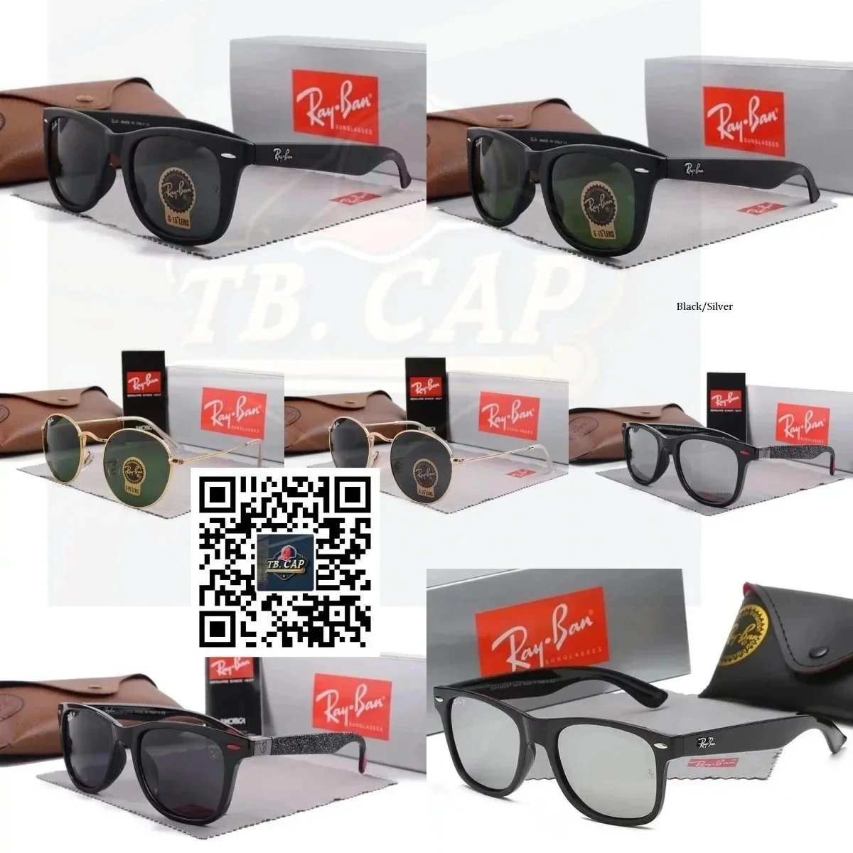 Ray-Ban Black/Silver Sunglasses