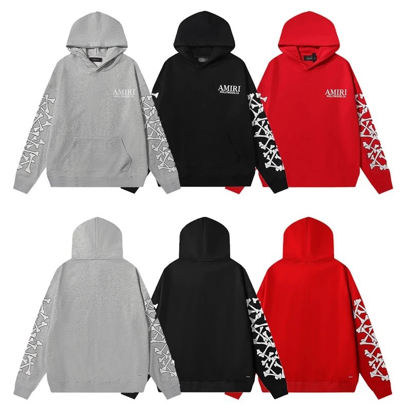 Amiri Red Hoodie wit