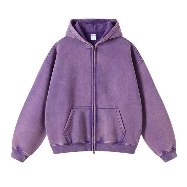 Purple Zip-Up Hoodie