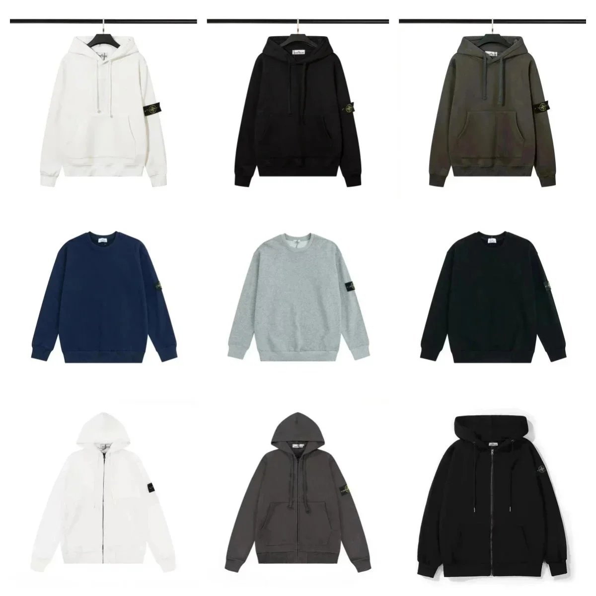 Stone Island Hooded Sweatshirt in Various Colors