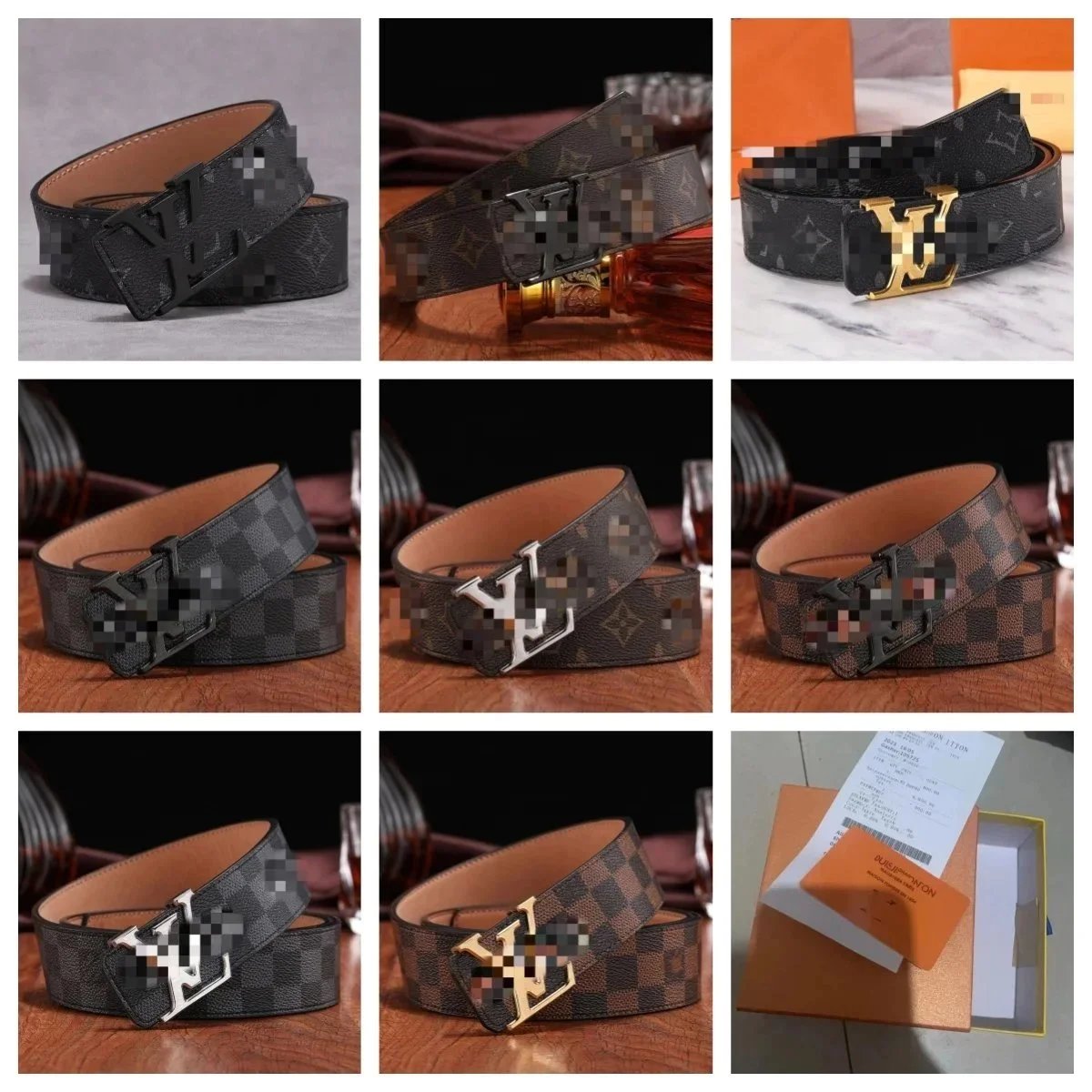 Louis Vuitton Brown Monogram Belt