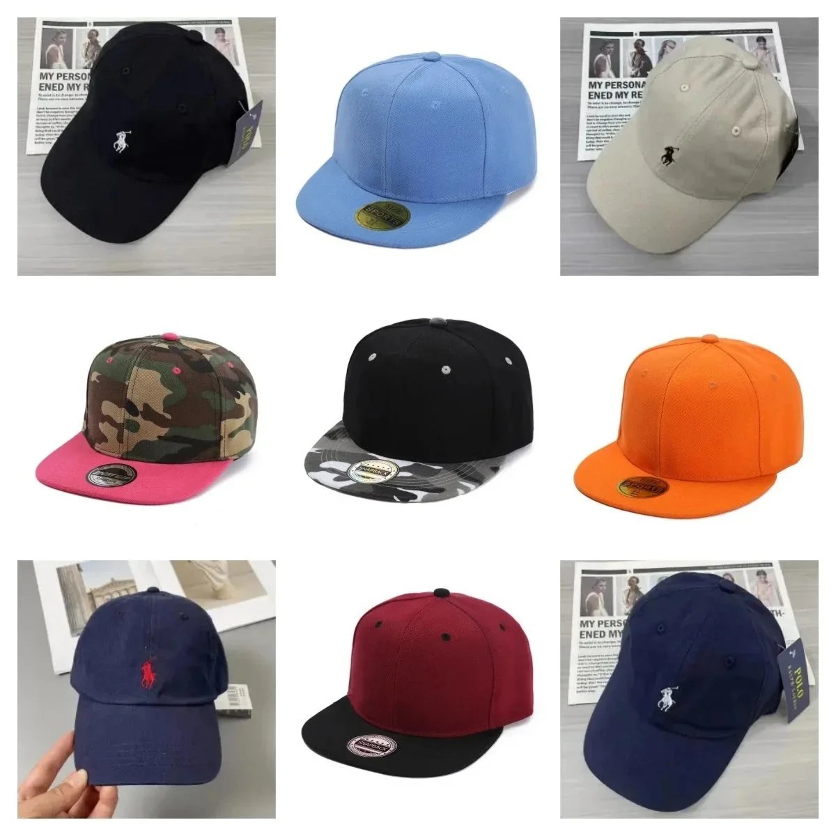 Ralph Lauren Baseball Caps in Various Colors
