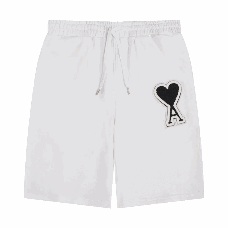 AMII White Drawstring Shorts