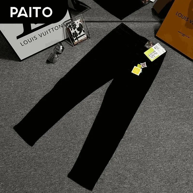 PAITO Black Slim Fit Jeans