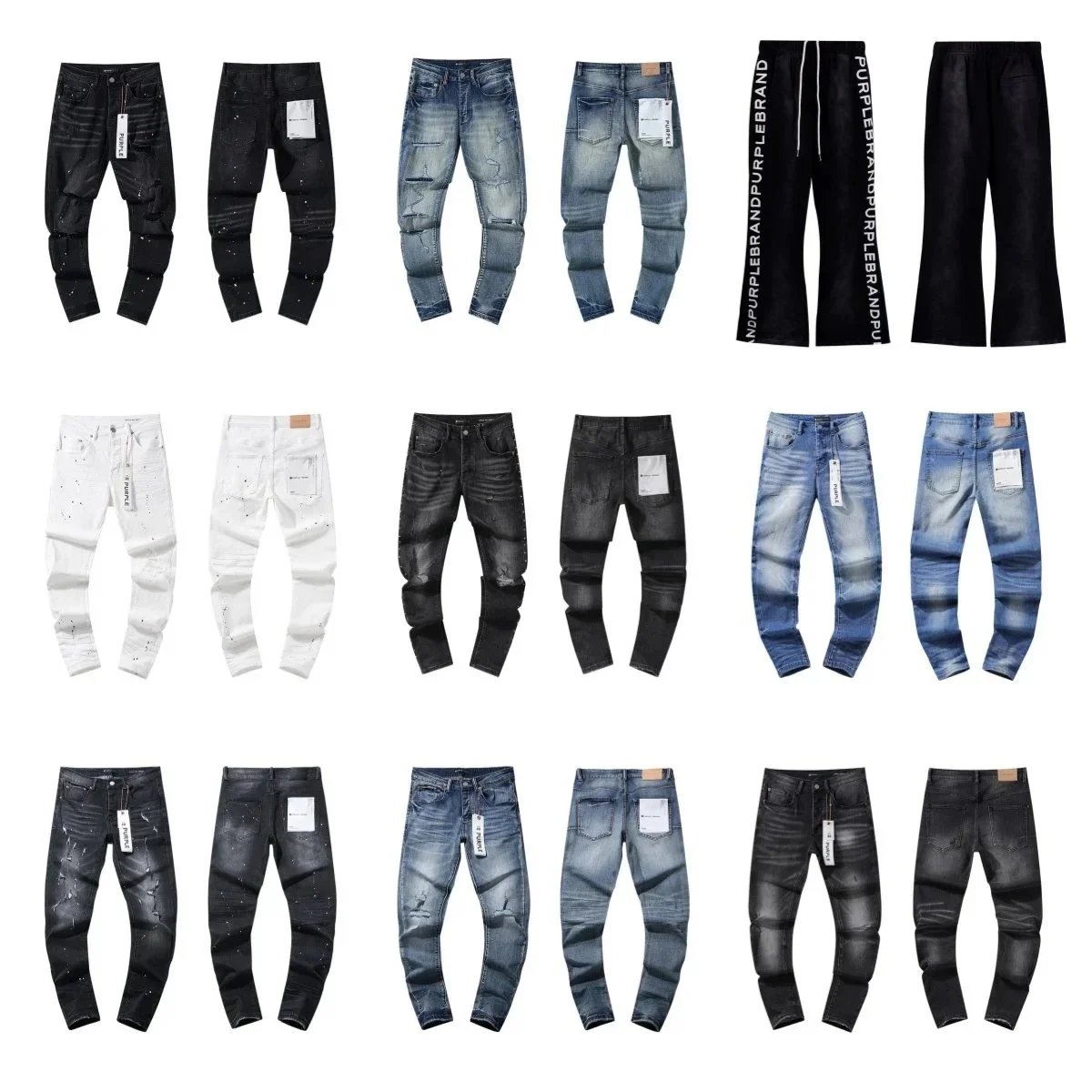 PurpleBrand Black Slim Fit Jeans