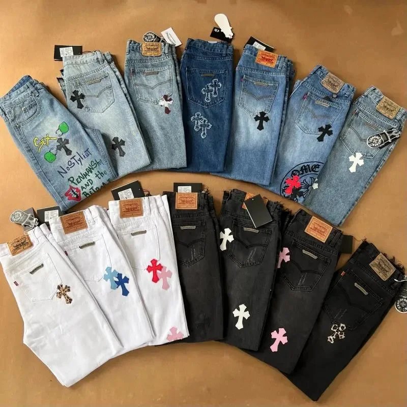 Levi's Cross Embroidery Denim Jeans