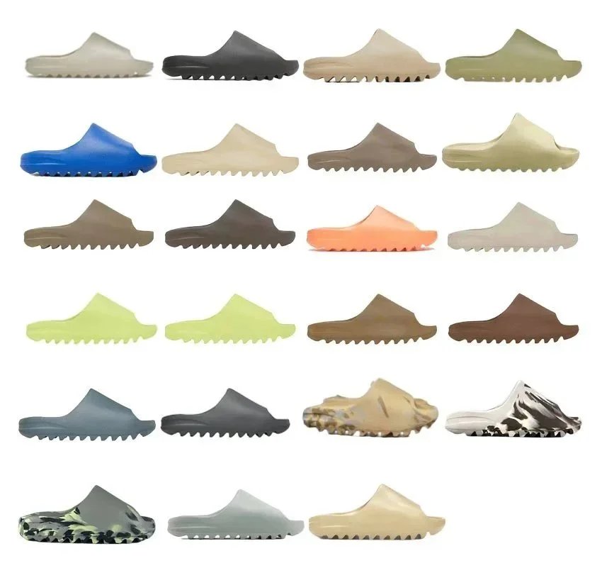 Yeezy Slides in Various Colors