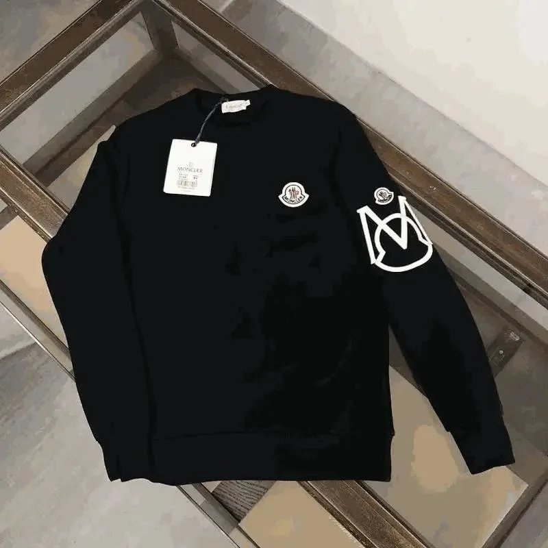 Moncler Black Long Sleeve Sweatshirt