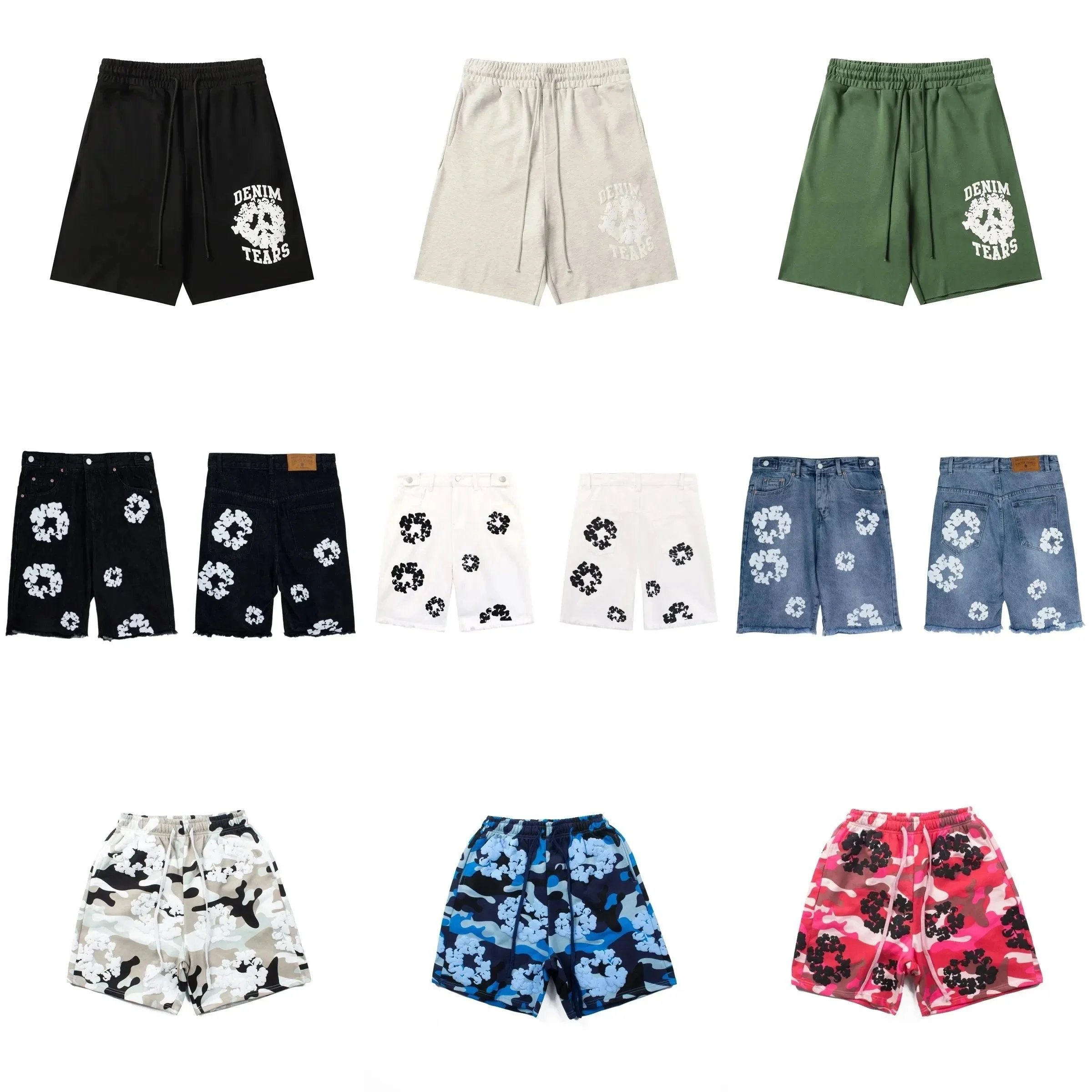 Denim Tears Floral Print Shorts