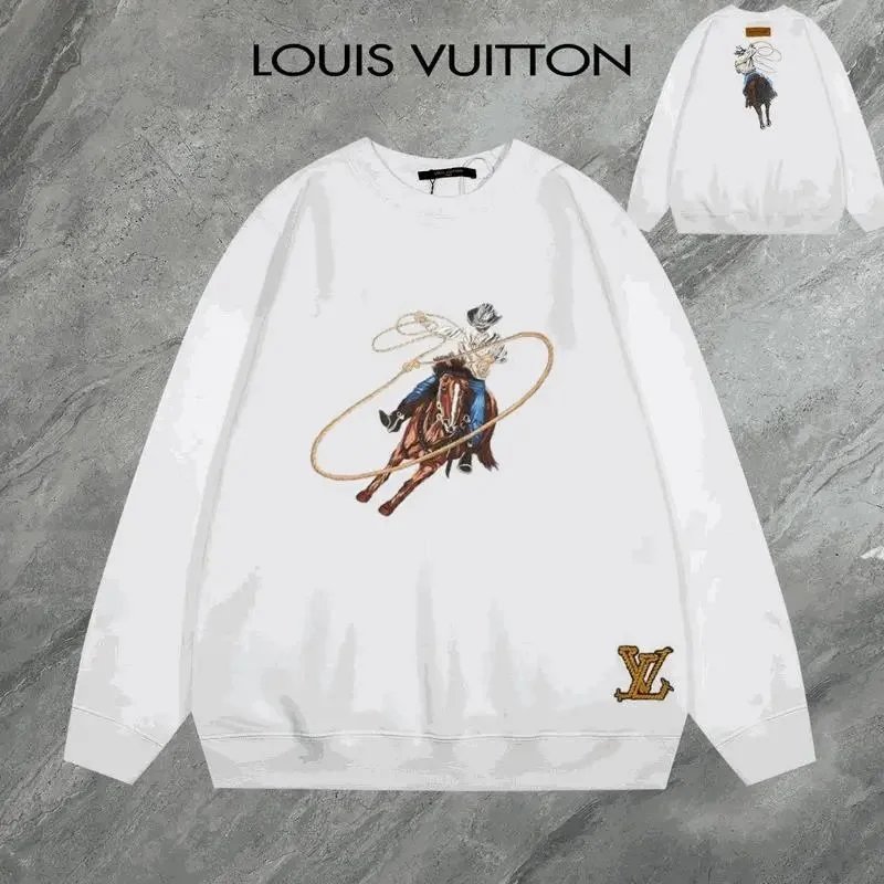 Louis Vuitton White Long Sleeve Sweatshirt