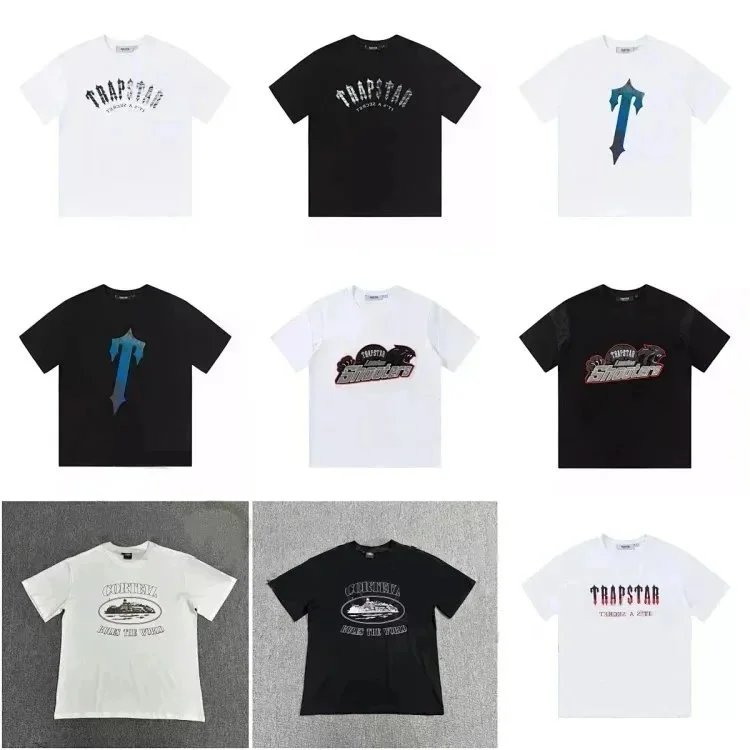 Trapstar Black and White Short Sleeve T-Shirts