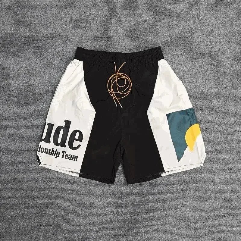 Black and White Graphic Shorts