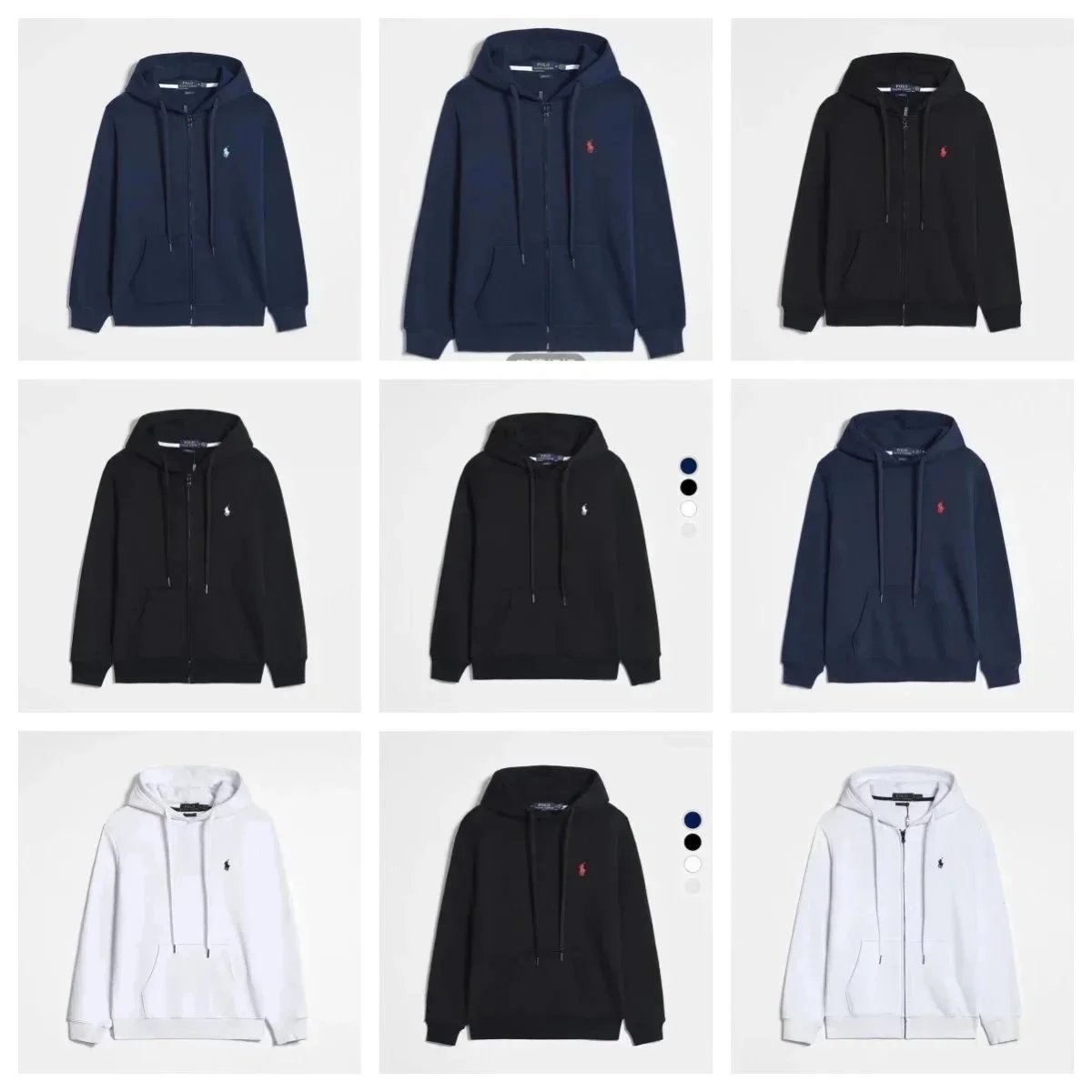 Polo Ralph Lauren Black Zip-Up Hoodie