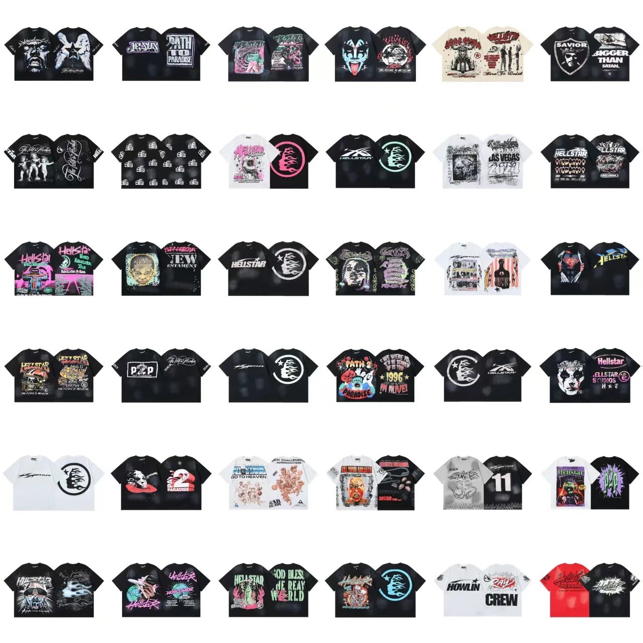 Hellstar Black Graphic T-Shirt