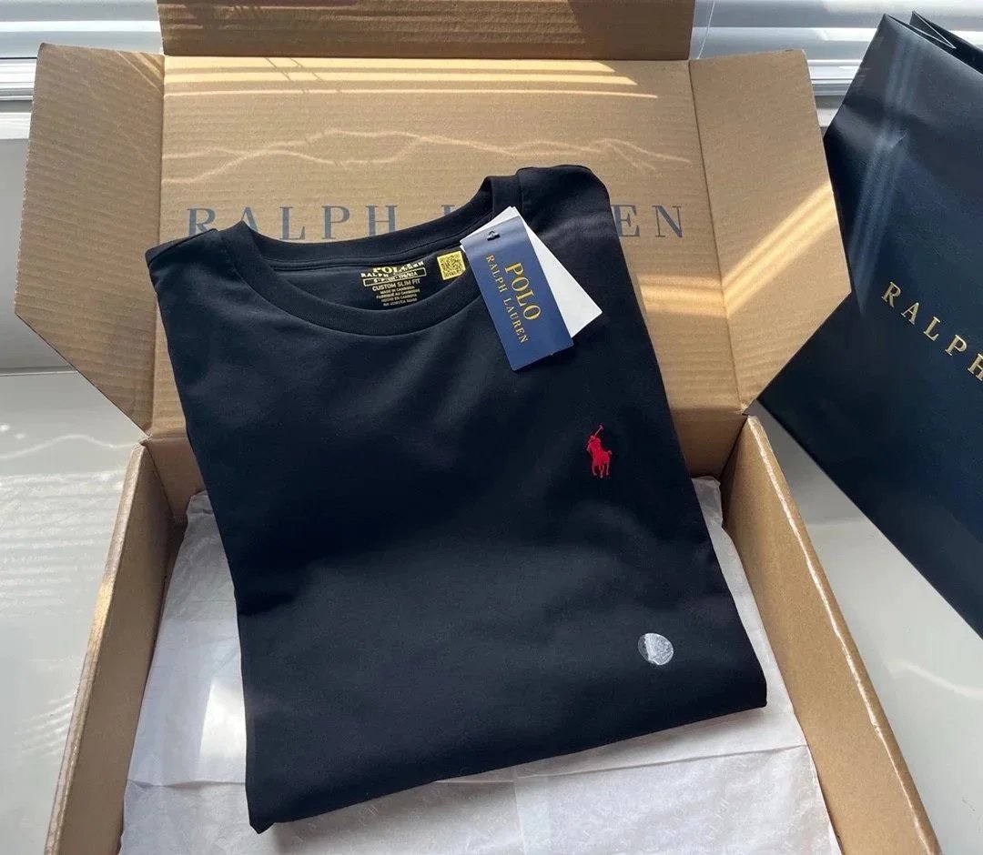 Ralph Lauren Black Round Neck T-Shirt