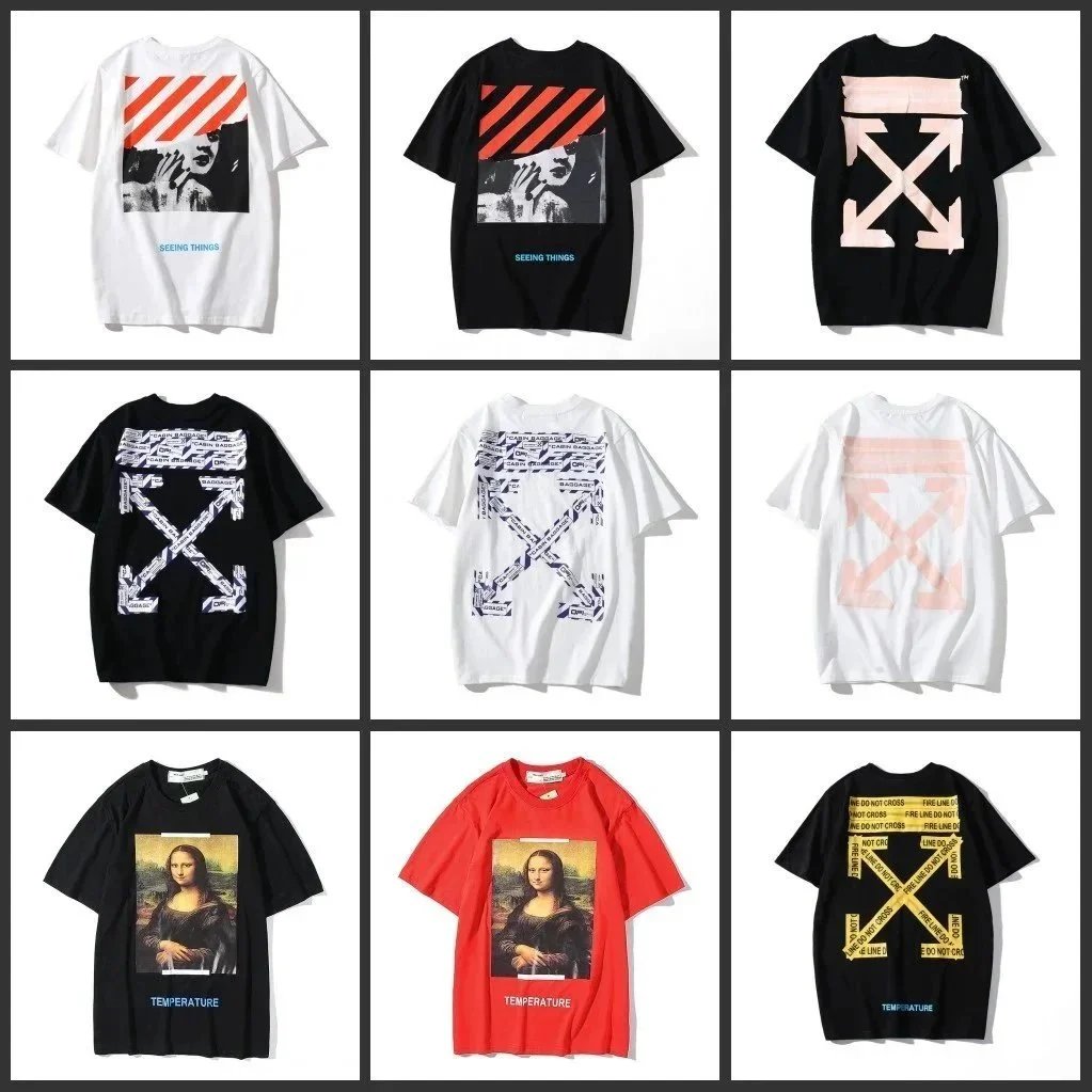 Off-White Black and White Graphic T-Shirt Collection