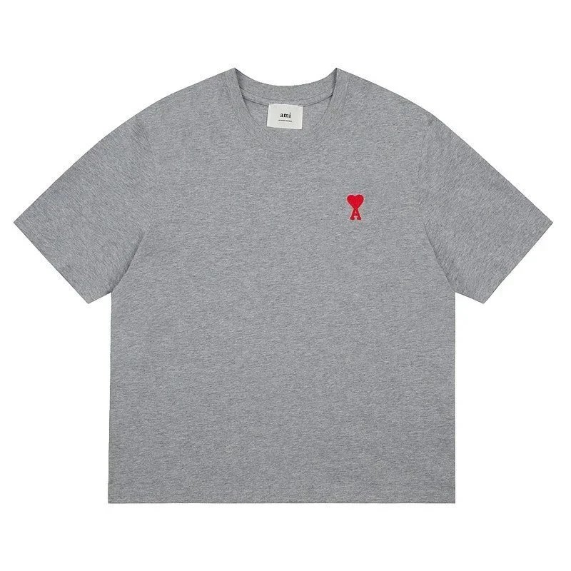 Ami Grey Short Sleeve T-Shirt