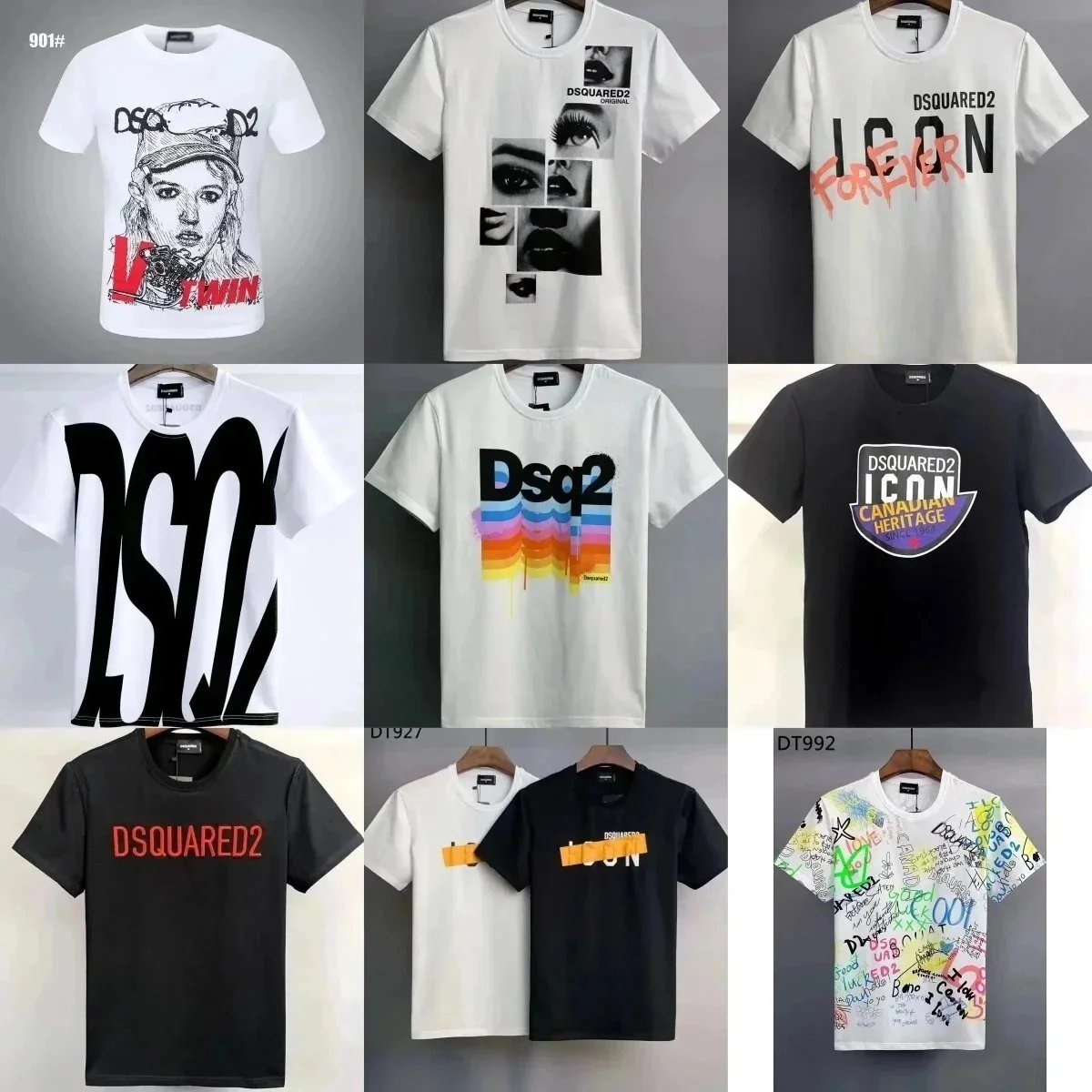 Dsquared2 White Graphic T-Shirt