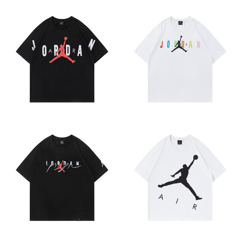 Jordan Black and White Graphic T-Shirt Set