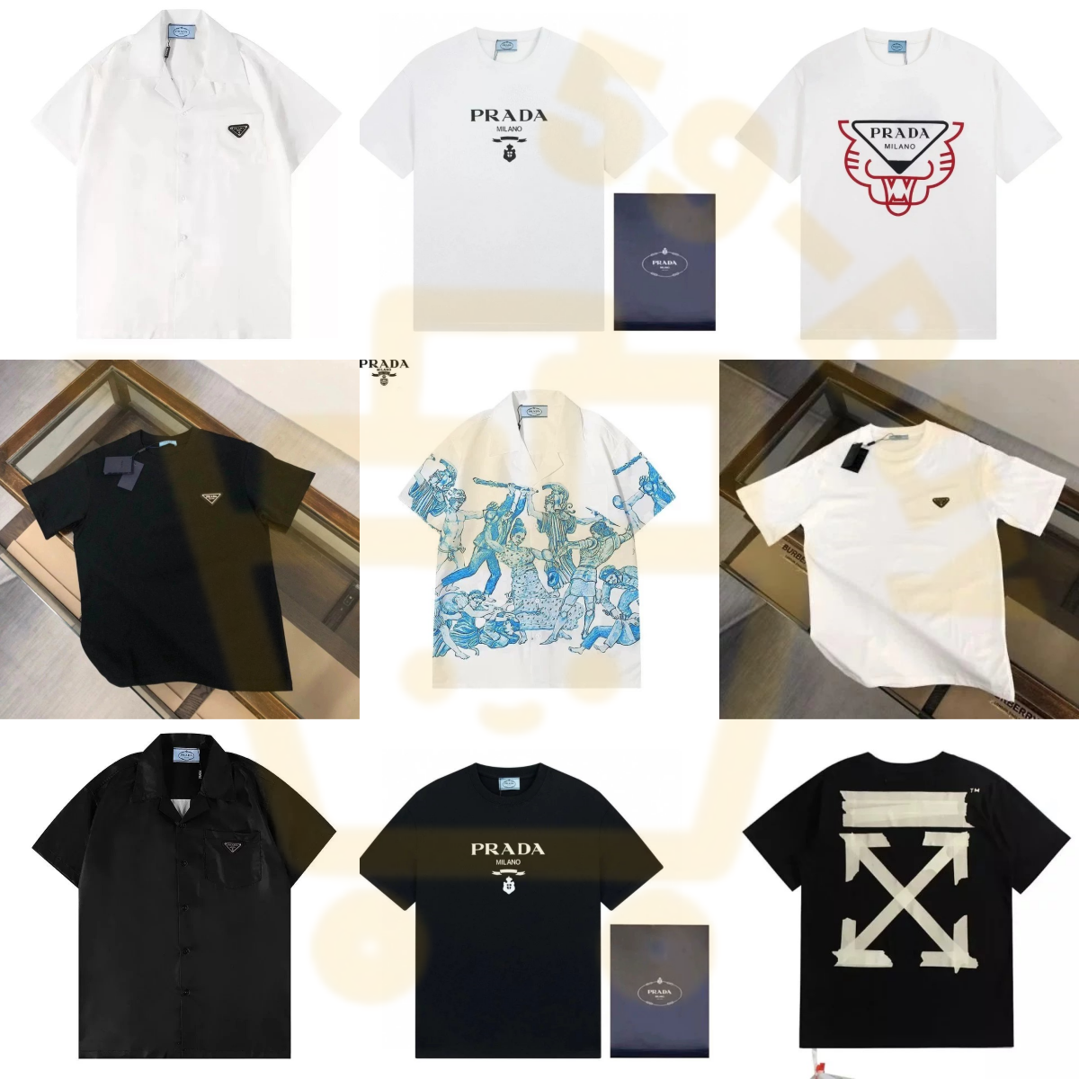 Prada White Logo T-S