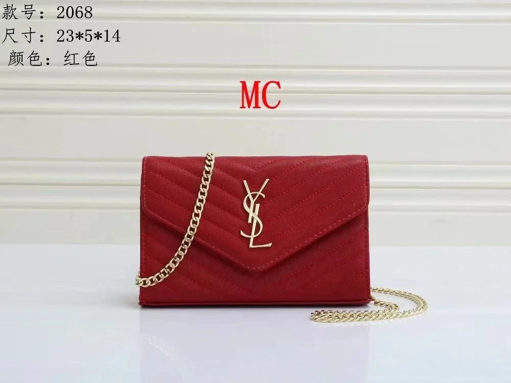 YSL Red Chain Shoulder Bag