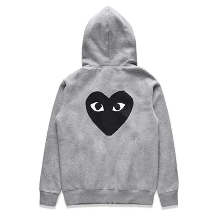 Comme des Garçons Play Grey Hoodie