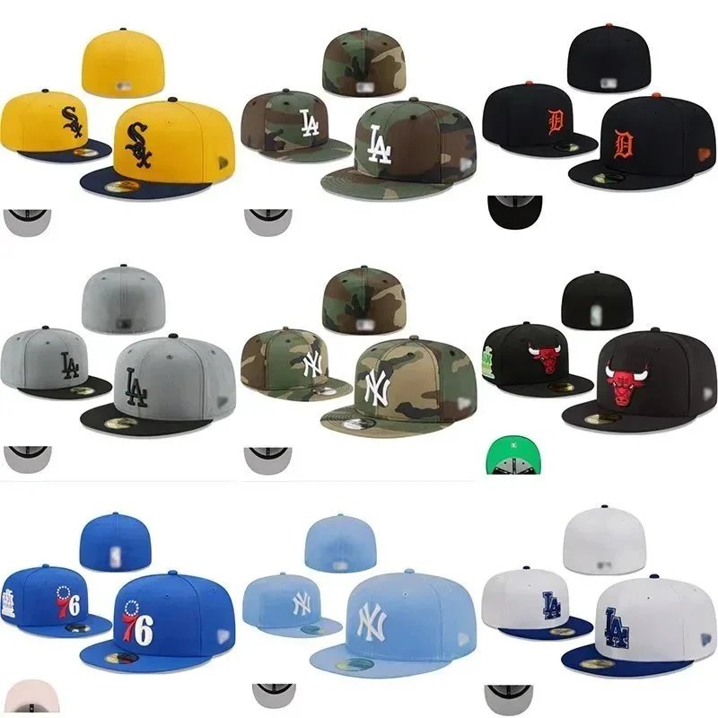 New Era MLB Fitted Caps in Various Colors and Styles