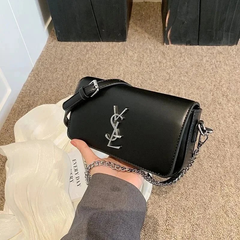 YSL Black Chain Shoulder Bag