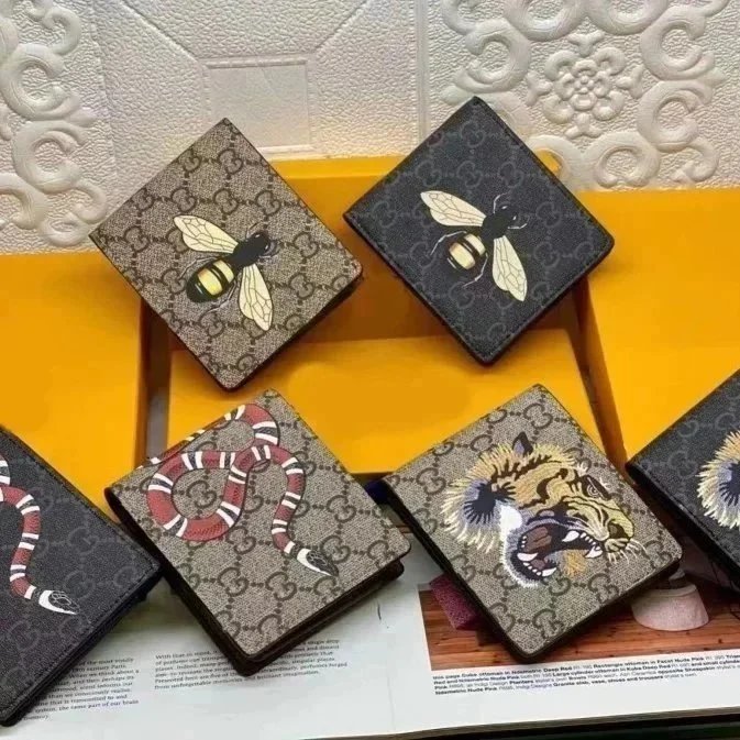 Gucci Monogram Bee Wallet