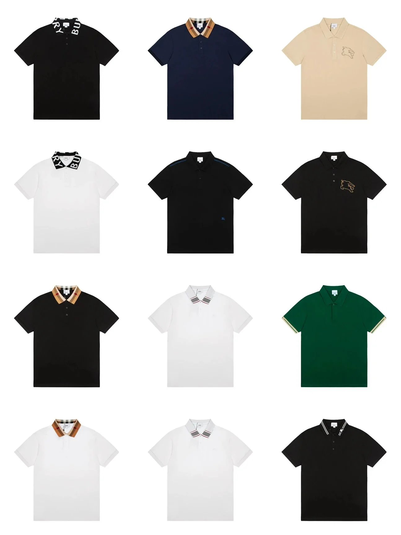 Burberry Multi Color Polo Shirts Collection