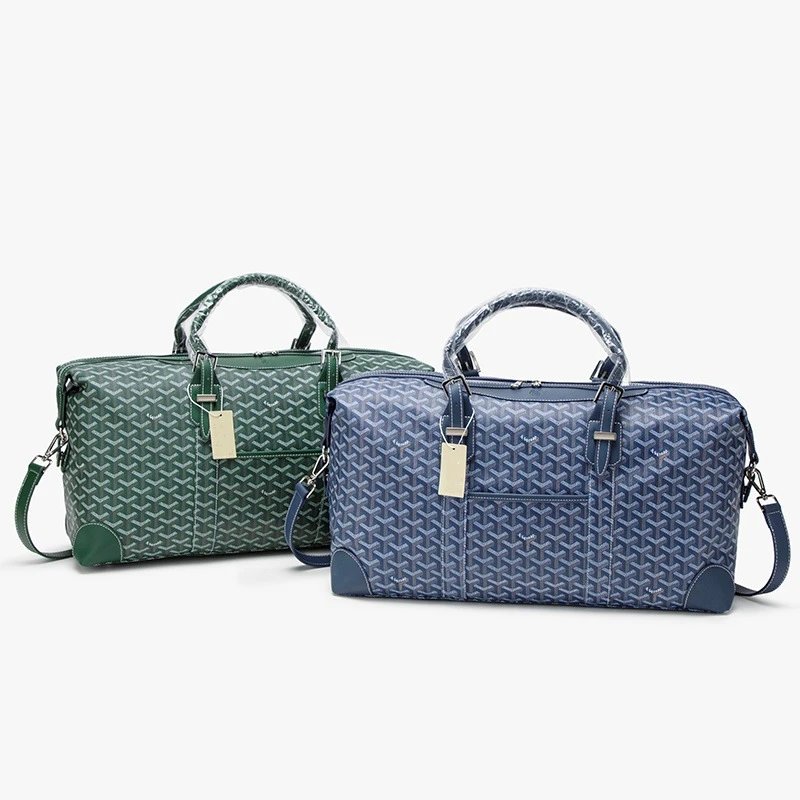 Goyard Blue and Green Travel Duffle Bags