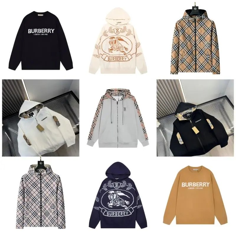 Burberry Black Long Sleeve Hoodie